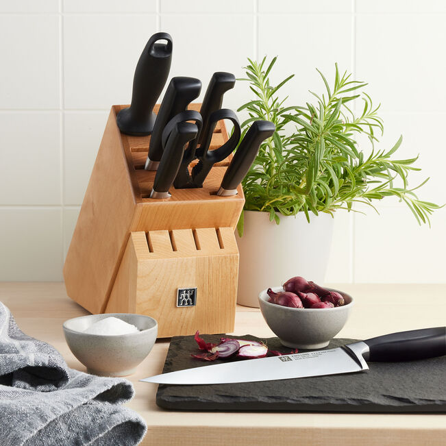 Zwilling Four Star 8pc Knife Block Set