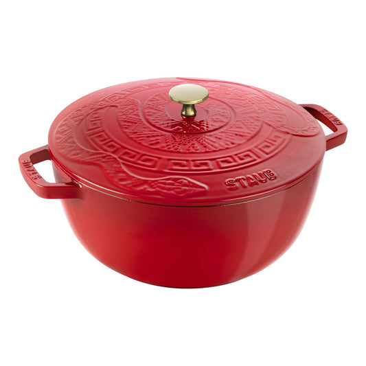 Staub La Cocotte 4.80L - Cherry w/ Snake Lid