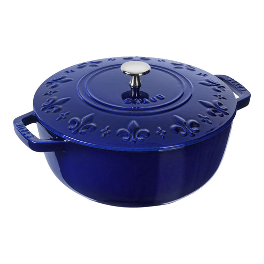 Staub La Cocotte 3.60L - Dark Blue Fleur-de-lis