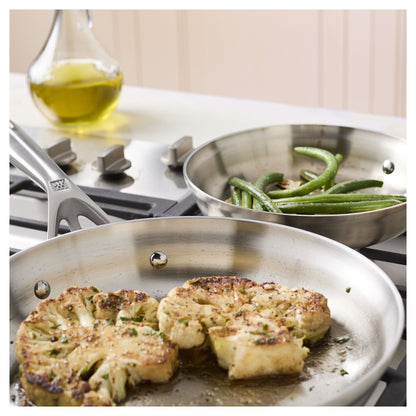Zwilling Motion Stainless Steel 2pc Fry Pan Set